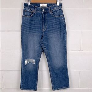 Abercrombie & Fitch women’s the ankle straight ultra high rise jean size 27
